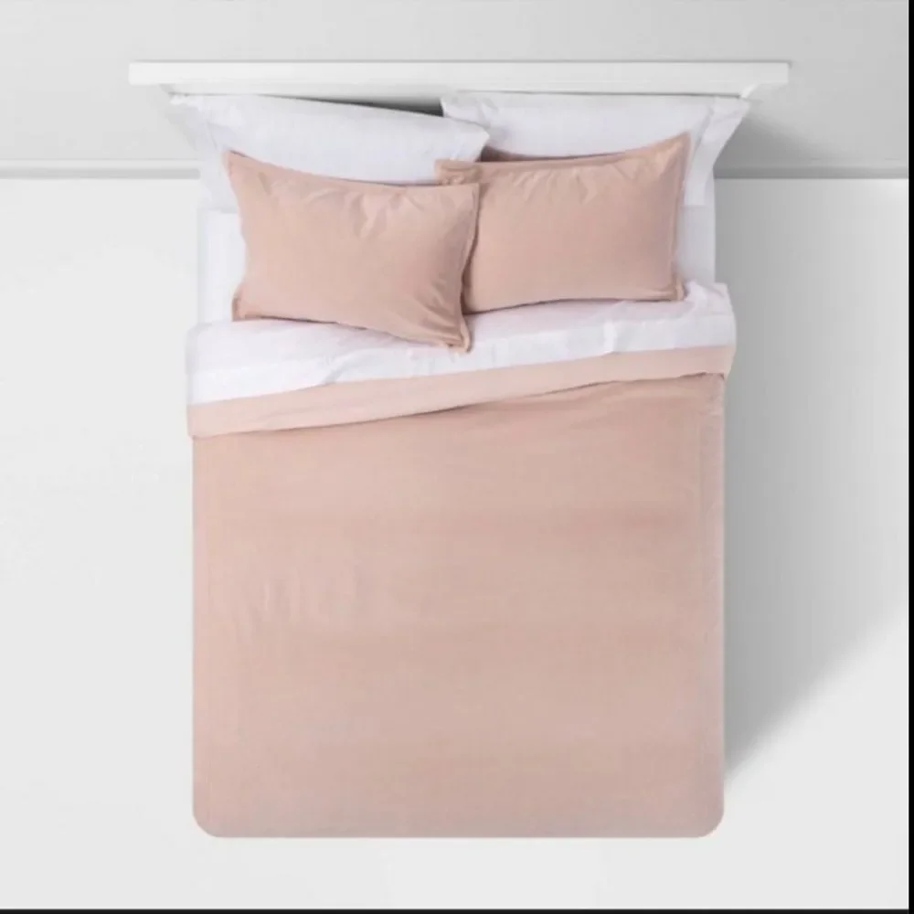 Twin/Twin Extra LongFamily Friendly Duvet Cover & Sham Set Chambray - Threshold™